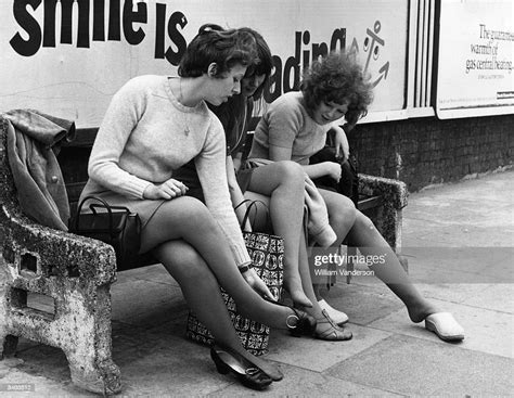 Footsore Office Girls Rest Their Weary Feet In Bow East London As News Photo Getty Images