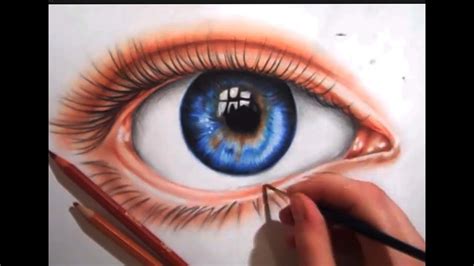 Colour Pencil Drawing Eye Bestpencildrawing