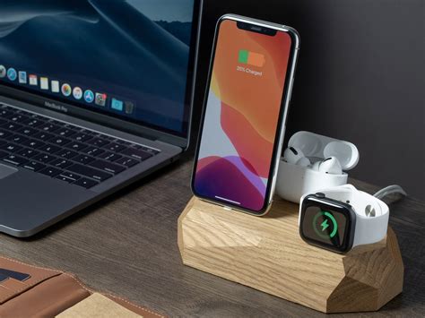 Triple Dock Iphone Apple Watch Airpods Charger 3 In 1 Oakywood