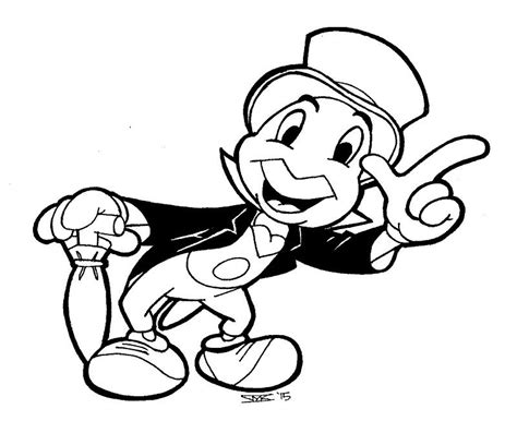 Jiminy Cricket Disney Coloring Pages Colouring Pages Coloring Pages