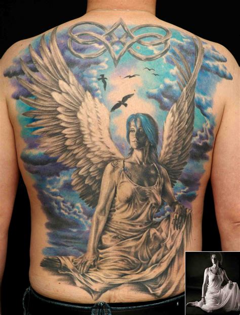 60 Best Angel Tattoos On Back