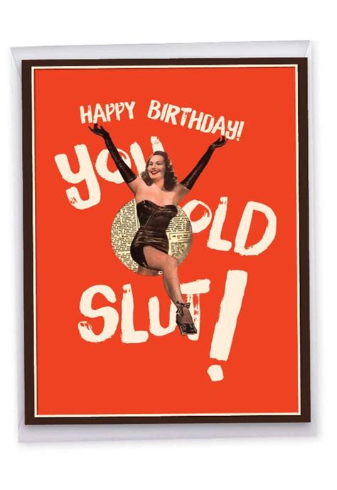 Old Slut Humorous Birthday Big Card