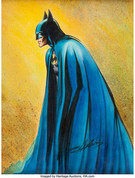 Neal Adams Batman Painting Original Art Undated Original Lot