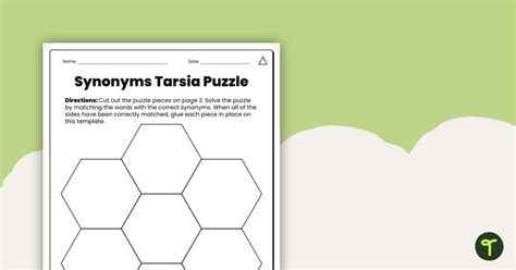 Synonyms Tarsia Puzzle Teach Starter