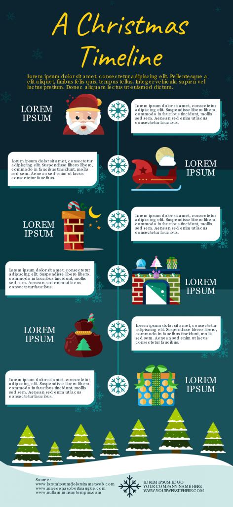 Holiday Timeline Infographic Template Simple Infographic Maker Tool