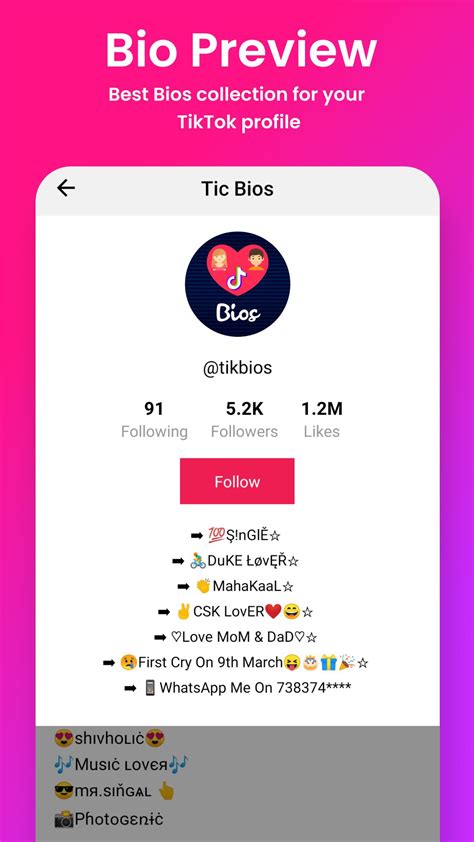 Bios Ideas for Tik Tok for Android - APK Download