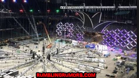 First Picture Of Wrestlemania 34 Stage Revealed Rumblingrumors