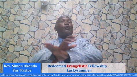 The Life Of A Christian By Rev Simon Okonda Youtube