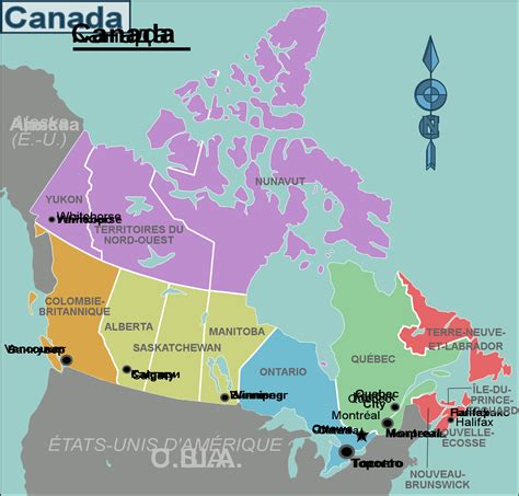 Canada Regions Map