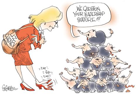 Cartoonist’s Take Republican Party Questions Liz Cheney Santa Cruz Sentinel