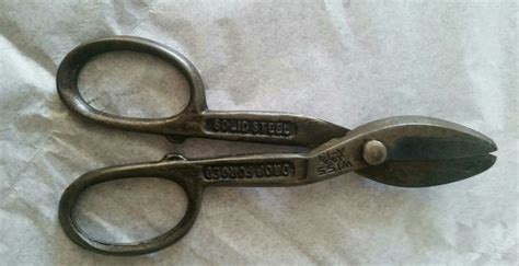 Wiss Tin Snips A 13 Drop Forged Solid Steel Vintage Made In Usa Tin