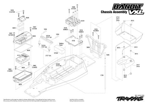 Bandit Vxl Chassis Assembly Traxxas