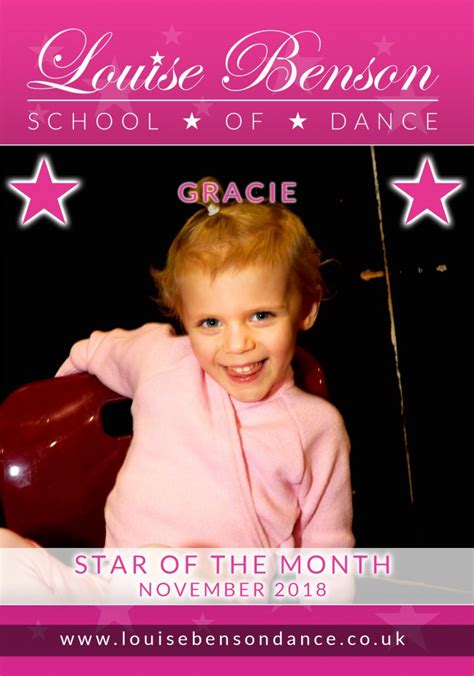 Star Of The Month Gallery Louise Benson School Of Dance