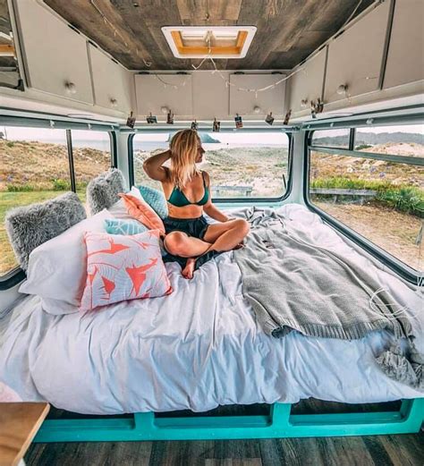 Makes Living In A Campervan Look So Comfortable I Love This Interior With All Of The Windows