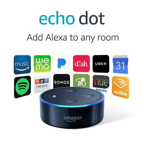 Emanduels Amazon Echo Dot 2nd Generation Black