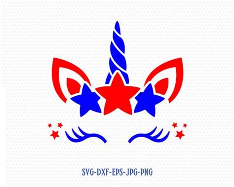 Files compatible with cricut, cameo silhouette studio and other cutting. Patriotic unicorn svg Magical svg 4th of July unicorn svg ...