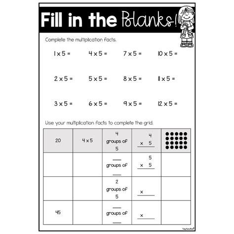 Fill In The Blanks Multiplication 1 X 12 Top Teacher