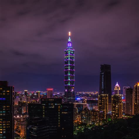 Taipei 101 Wallpaper 4k City Skyline Skyscraper