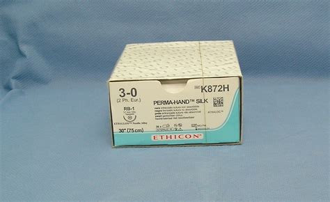 Ethicon Suture K872h Silk 3 0 30 Rb 1 Taper Needle Da Medical
