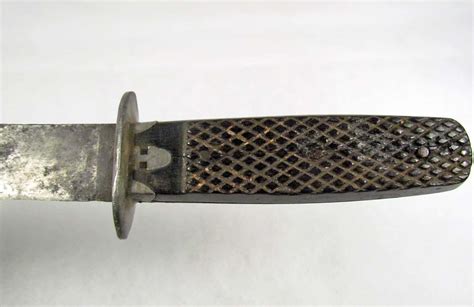 Rare Civil War Confederate Bowie Knife W Black Ebony Handles