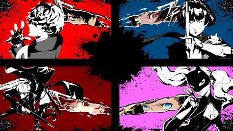 Joker And Some Of His Queens Four Square Persona 5 Royal 3840x2160
