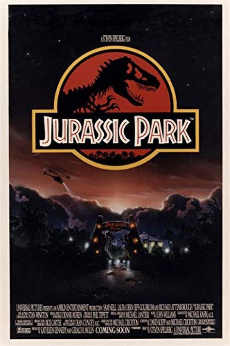 Jurassic Park Vintage Film Movie Metal Tin Sign Poster Wall Plaque 12x8
