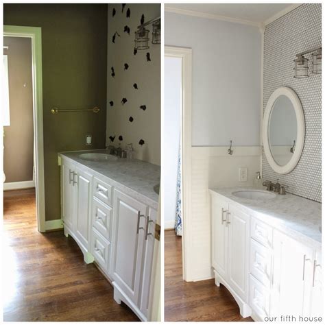 Diy Tile Paint Before And After Before And After Winning Stencil Decor
