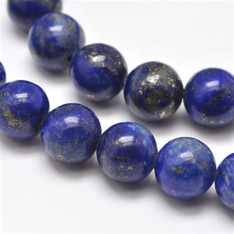 Natural Lapis Lazuli Gemstone Round Beads Grade A Sold By 15 Inch