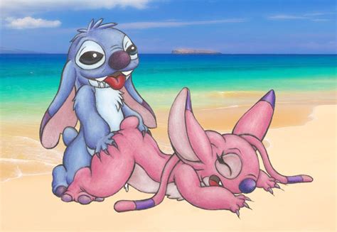 Rule 34 Angel Lilo And Stitch Beach Day Disney Experiment Species