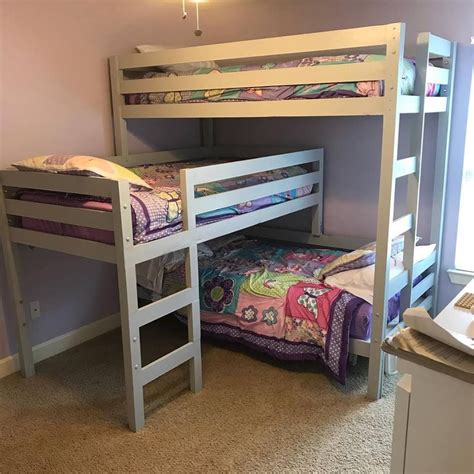 Ana White L Shaped Triple Bunk Diy Projects Diy Bunk Bed Cool