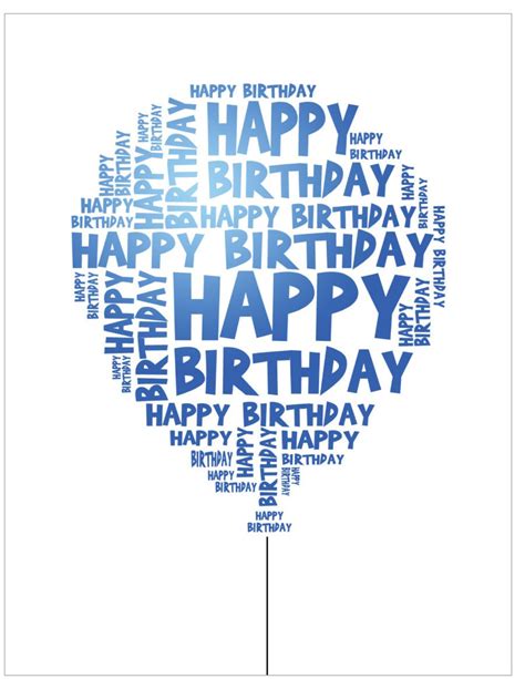 Printing is quick & simple :) plus we have the best birthday card message suggestions for every card! Birthday Card Template