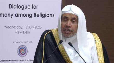 Muslim World League Secretary General Hails Indias Democracy Constitution Republic World