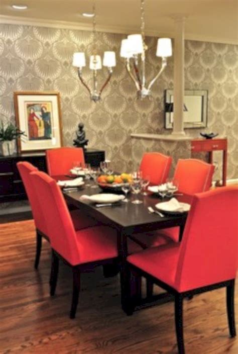 Red Upholstered Dining Room Chairs