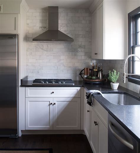 Making it add on the white cabinet will give it a. The Flip Side of Tradition: Sean Anderson Transforms a 1960s Home | Granite countertops