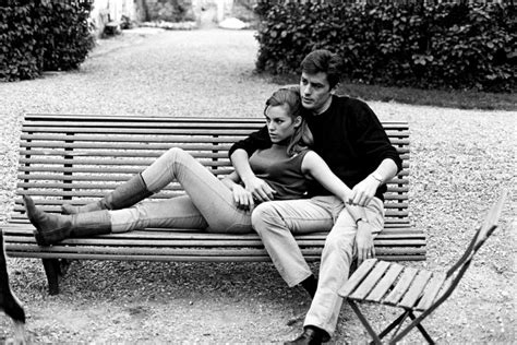 Alain Delon With Wife Nathalie Alain Delon Famous Couples