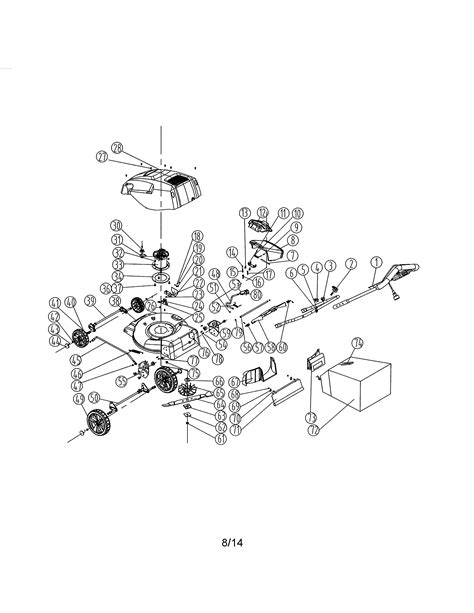 Lawn Mower Diagram And Parts List For Model 13837097 Craftsman Parts Walk