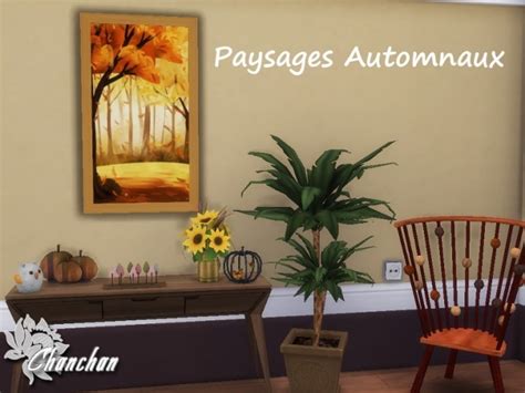 Autumn Paintings By Chanchan24 Sims 4 Decor