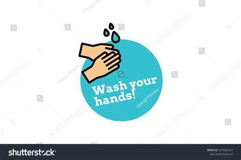 Wash Your Hands Poster Design Stock Vector Royalty Free 1670085457