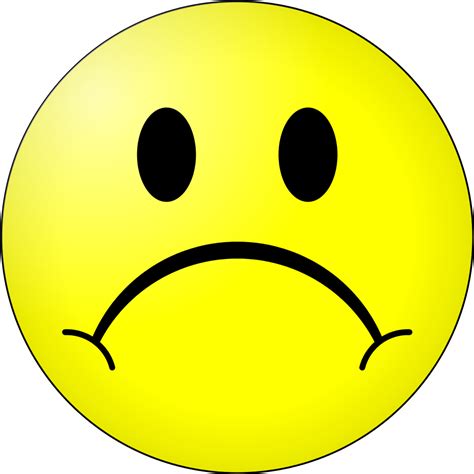Sad Face Smiley Free Download Clip Art On Frowny Face Png Download