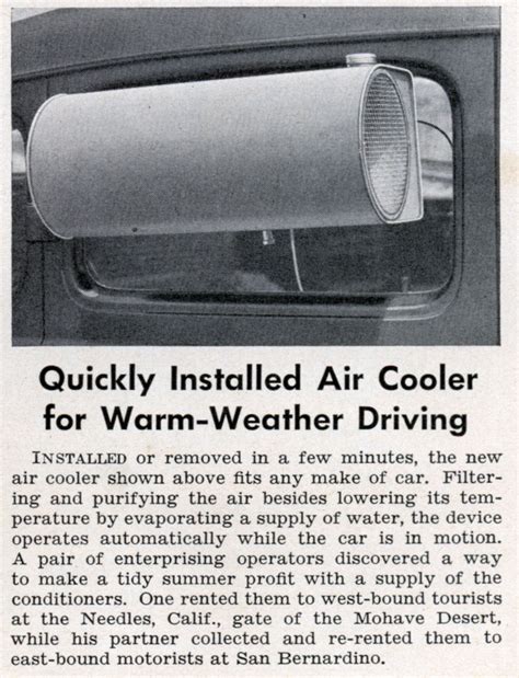 Then you can live the life of your dreams by adopting a minimalist, simple and frugal. Quickly Installed Air Cooler for Warm-Weather Driving ...