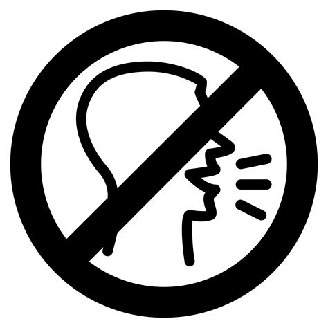Hospital Quiet Silent Speak Stop Voice Icon Download On Iconfinder