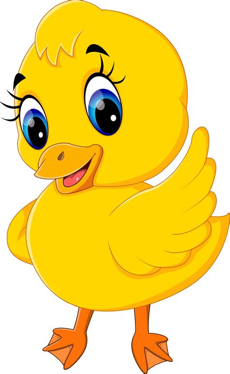 Cute Happy Duck Cartoon Illustration Stock Vector Image Art Alamy