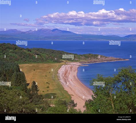 A Beautiful Summer View From Across The Picturesque Saddell Bay On The