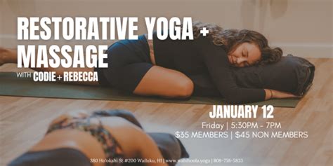 restorative yoga massage