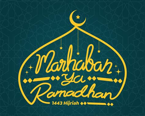 Lettering Marhaban Ya Ramadhan Yellow 6924859 Vector Art At Vecteezy