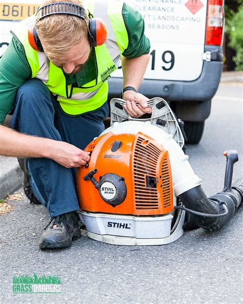 Another common cause for a leaf blower to not start is a dirty or clogged fuel filter. Starting a leaf blower for some autumn grounds clearance action. Remember protection is your ...