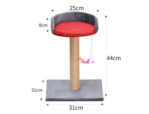 The scratching pole will eliminate scratching to your furniture. CST004 Plush Cat Scratch Post