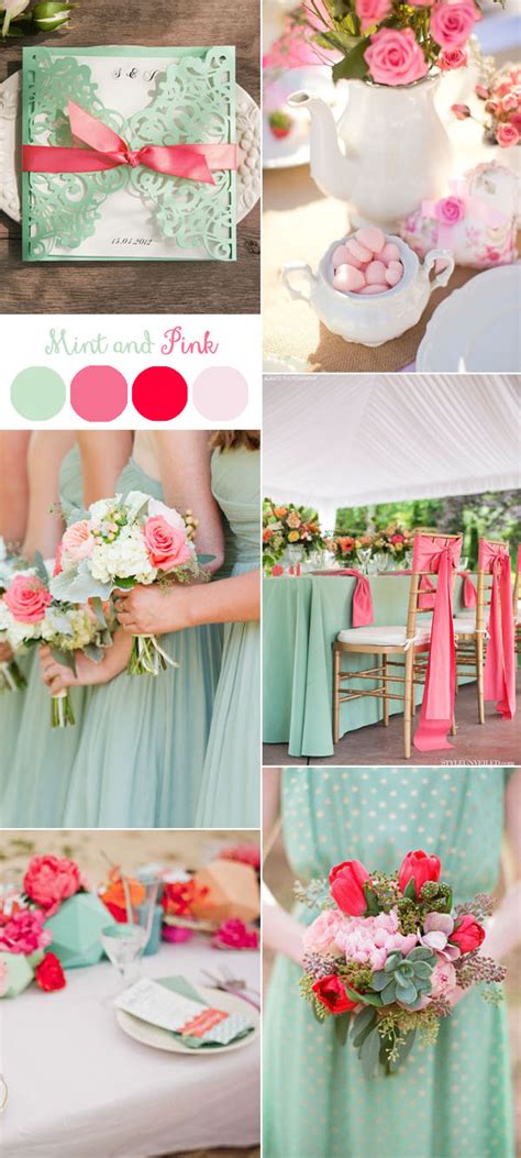 Gorgeous Mint Invitation Inspired Wedding Color Combo Ideas