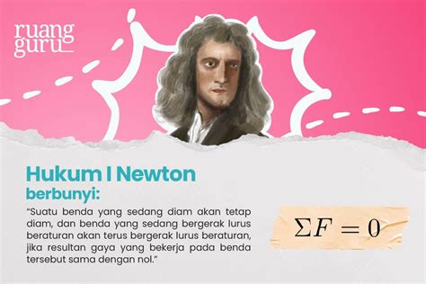 Bunyi Hukum Newton Rumus Contoh Penerapannya Fisika Kelas