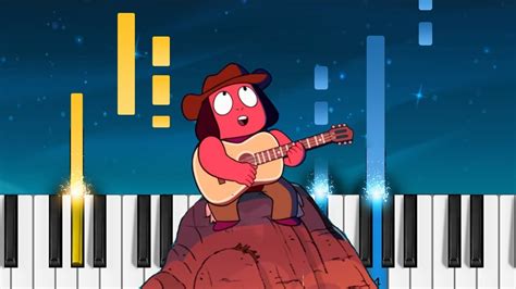 Steven Universe Ruby Rider Easy Piano Tutorial Youtube